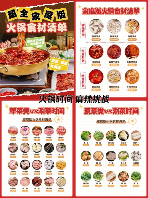 火锅配菜有哪些菜单清单大全_火锅配菜_火锅配菜表